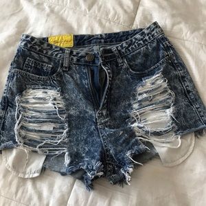 High waisted shorts